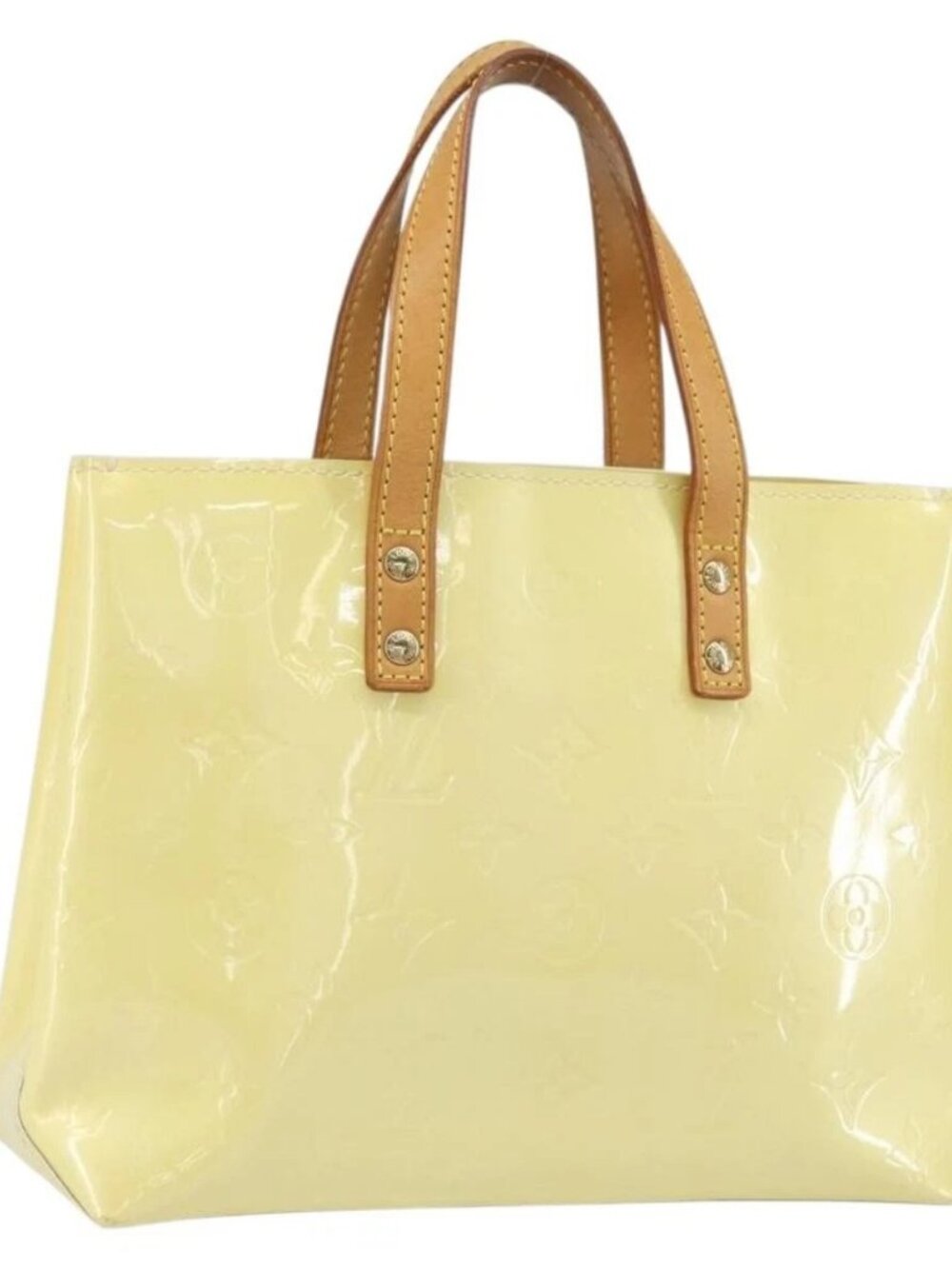 LOUIS VUITTON Monogram Vernis Reade PM Hand Bag Gris M91145 LV Auth ep13110 - Picture 2 of 16